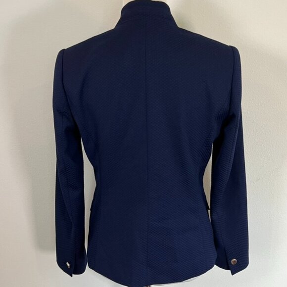 Ted Baker ILLIJ Textured Jacket Cobalt Blue sz 3 - Picture 4 of 8